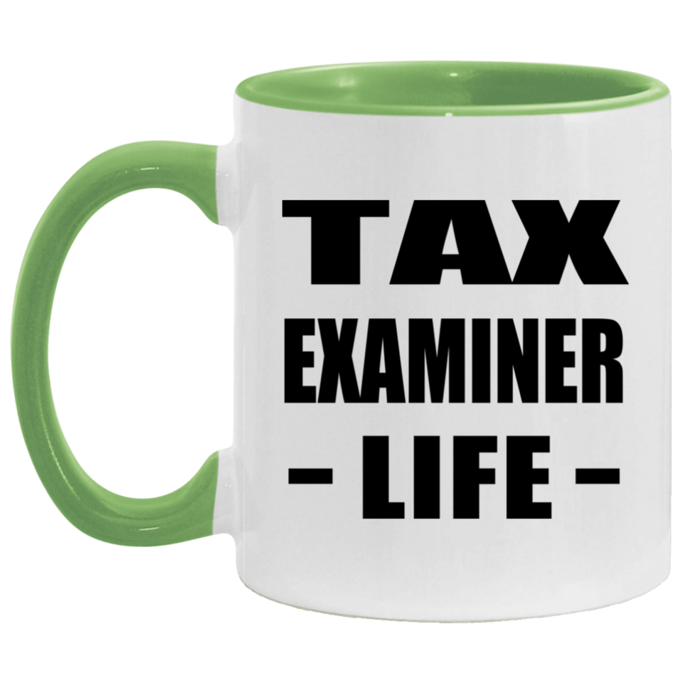 Tax Examiner Life - 11oz Accent Mug Green