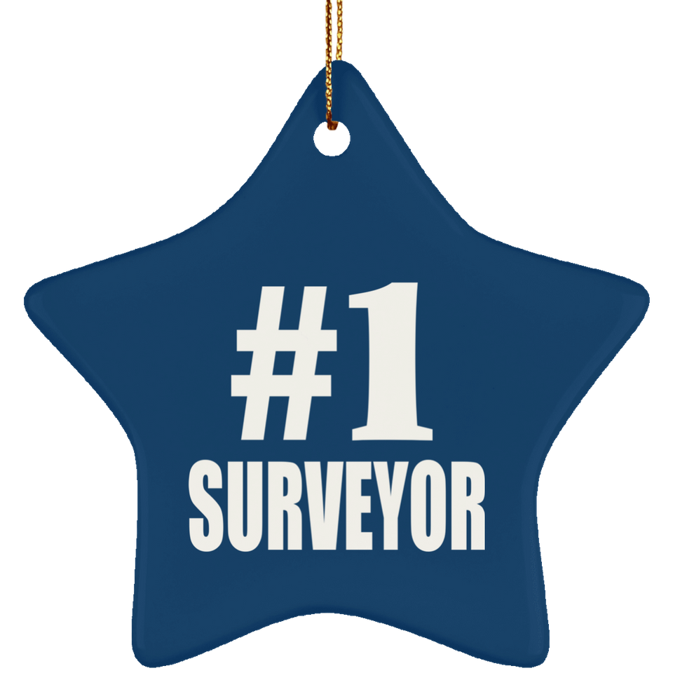 Number One #1 Surveyor - Star Ornament