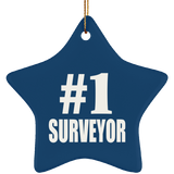 Number One #1 Surveyor - Star Ornament