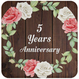 5th Anniversary 5 Years Anniversary - Drink Coaster A