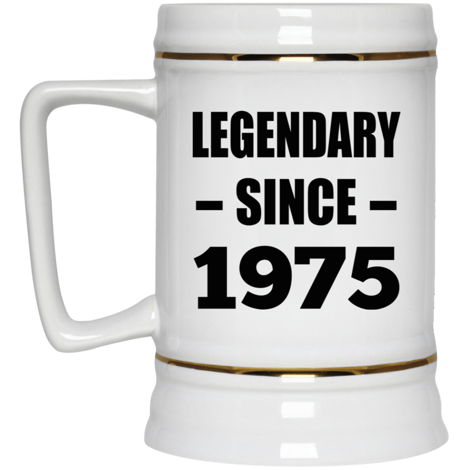 49th Birthday Legendary Since 1975 - Beer Stein