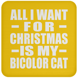 All I Want For Christmas Is My Bicolor Cat - Coaster