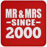 24th Anniversary Mr & Mrs Since 2000 - Drink Coaster
