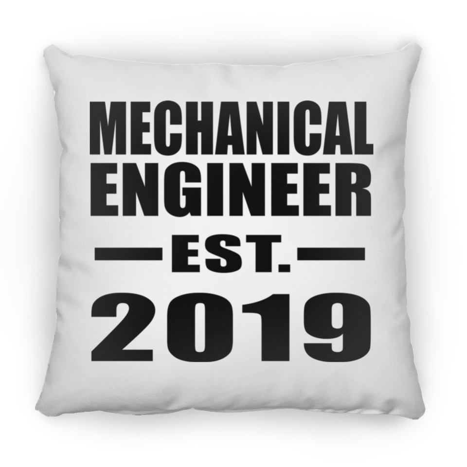 Mechanical Engineer Established EST. 2019 - Throw Pillow