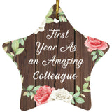 First Year As An Amazing Colleague - Star Ornament A
