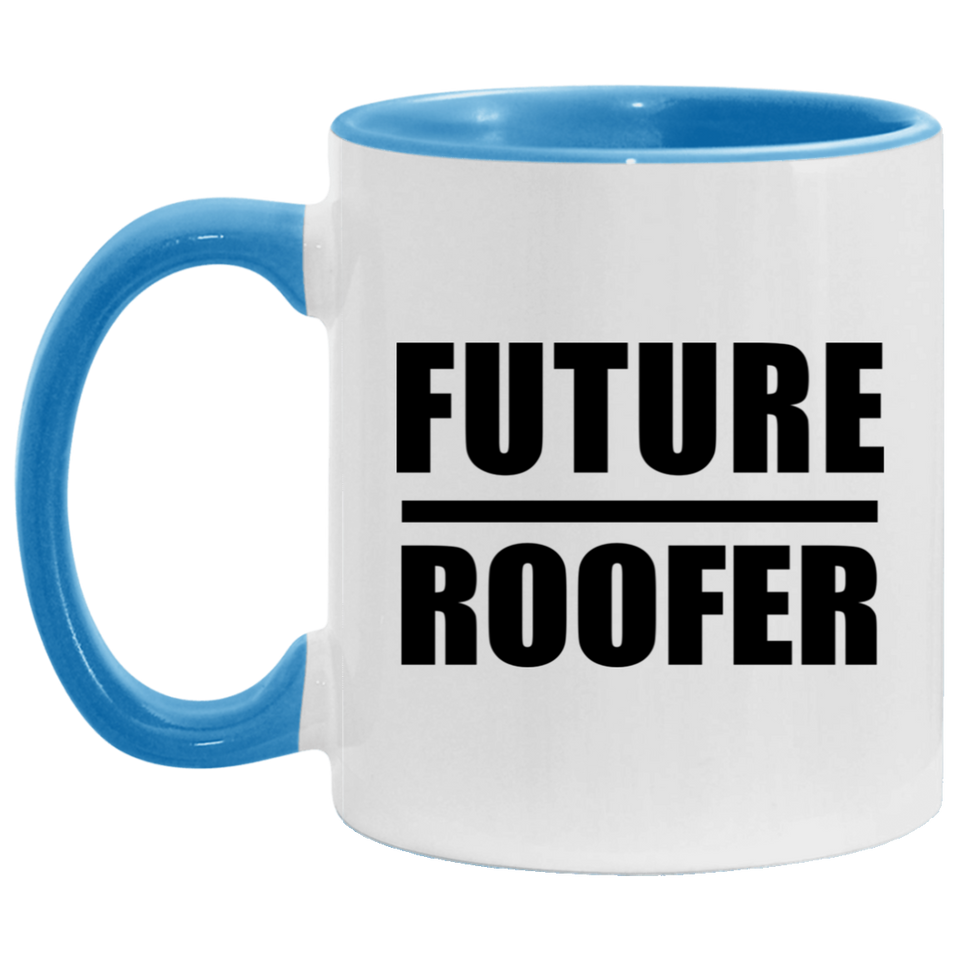 Future Roofer - 11oz Accent Mug Blue