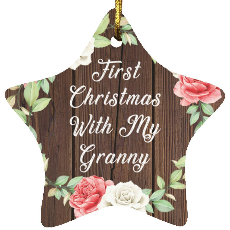First Christmas With My Granny - Star Ornament A