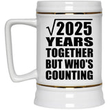 45th Anniversary Square Root of 2025 Years Who's Counting - Beer Stein