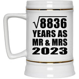 94th Anniversary Square Root of 8836 Years As Mr & Mrs 2023 - Beer Stein