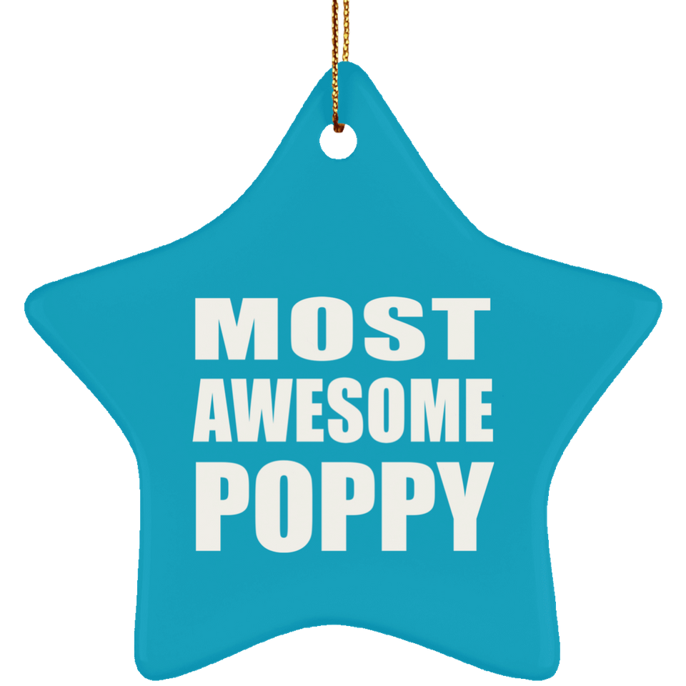 Most Awesome Poppy - Star Ornament
