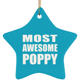 Most Awesome Poppy - Star Ornament