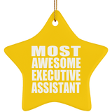 Most Awesome Executive Assistant - Star Ornament