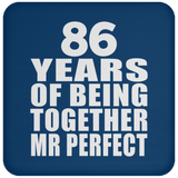 86th Anniversary 86 Years Of Being Mr Perfect - Drink Coaster