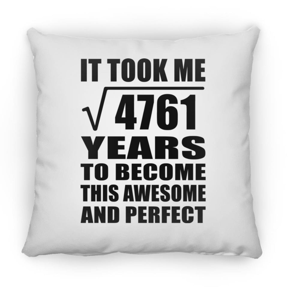 69th Birthday Took Square Root of 4761 Years To Awesome - Throw Pillow