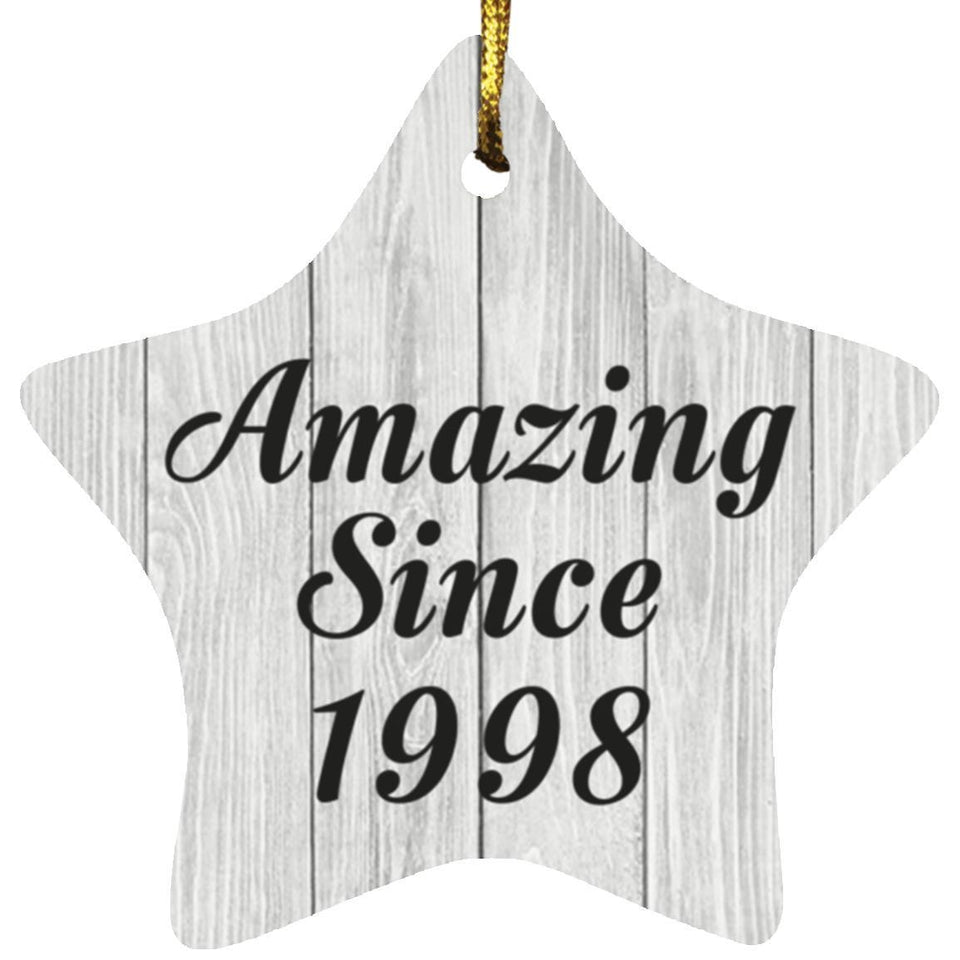 26th Birthday Amazing Since 1998 - Star Ornament F