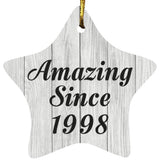 26th Birthday Amazing Since 1998 - Star Ornament F