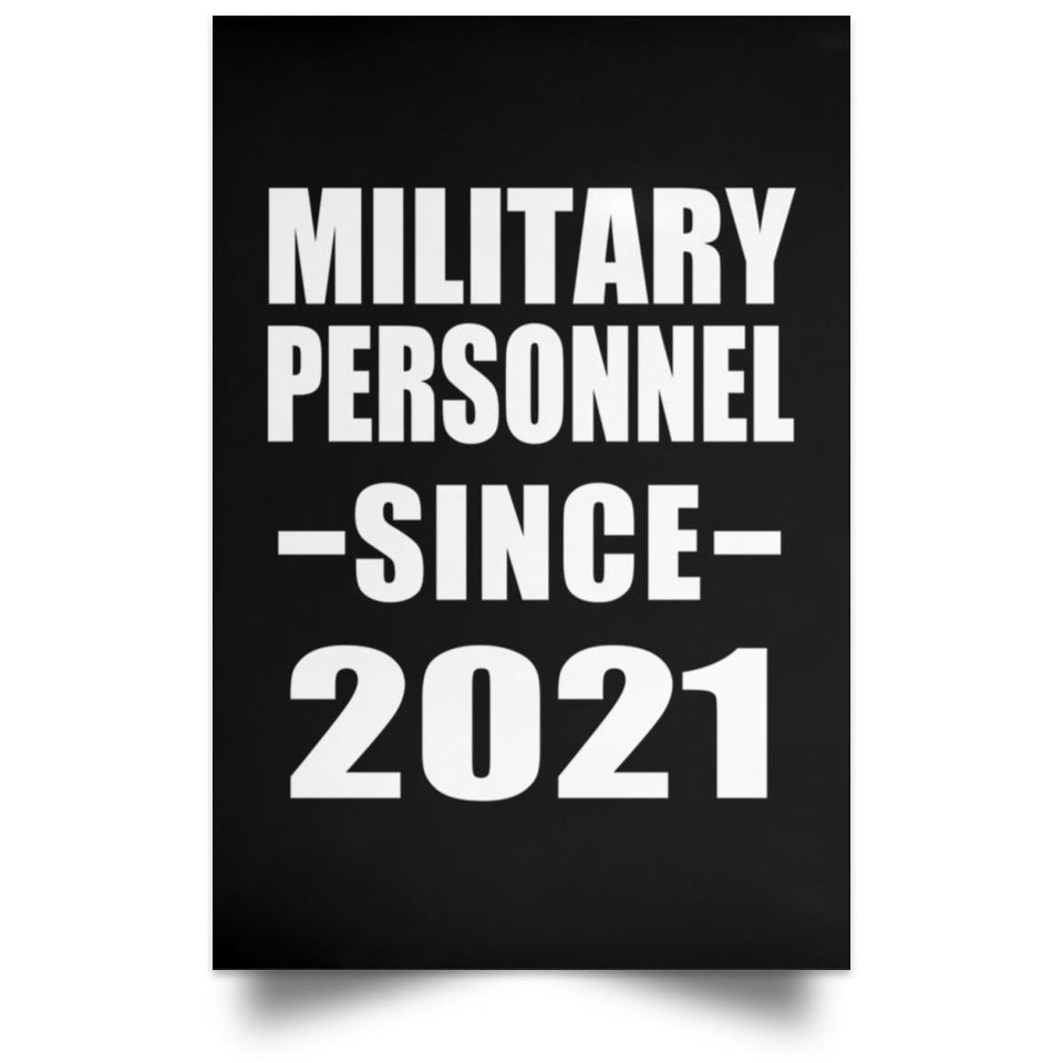 Military Personnel Since 2021 - Poster Portrait