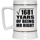 41st Anniversary Square Root of 1681 Years of Being Mr Right - Beer Stein