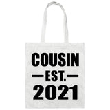 Cousin Established EST. 2021 - Tote Bag White