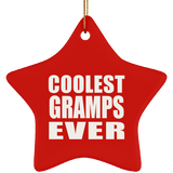 Coolest Gramps Ever - Star Ornament