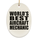 World's Best Aircraft Mechanic - Oval Ornament