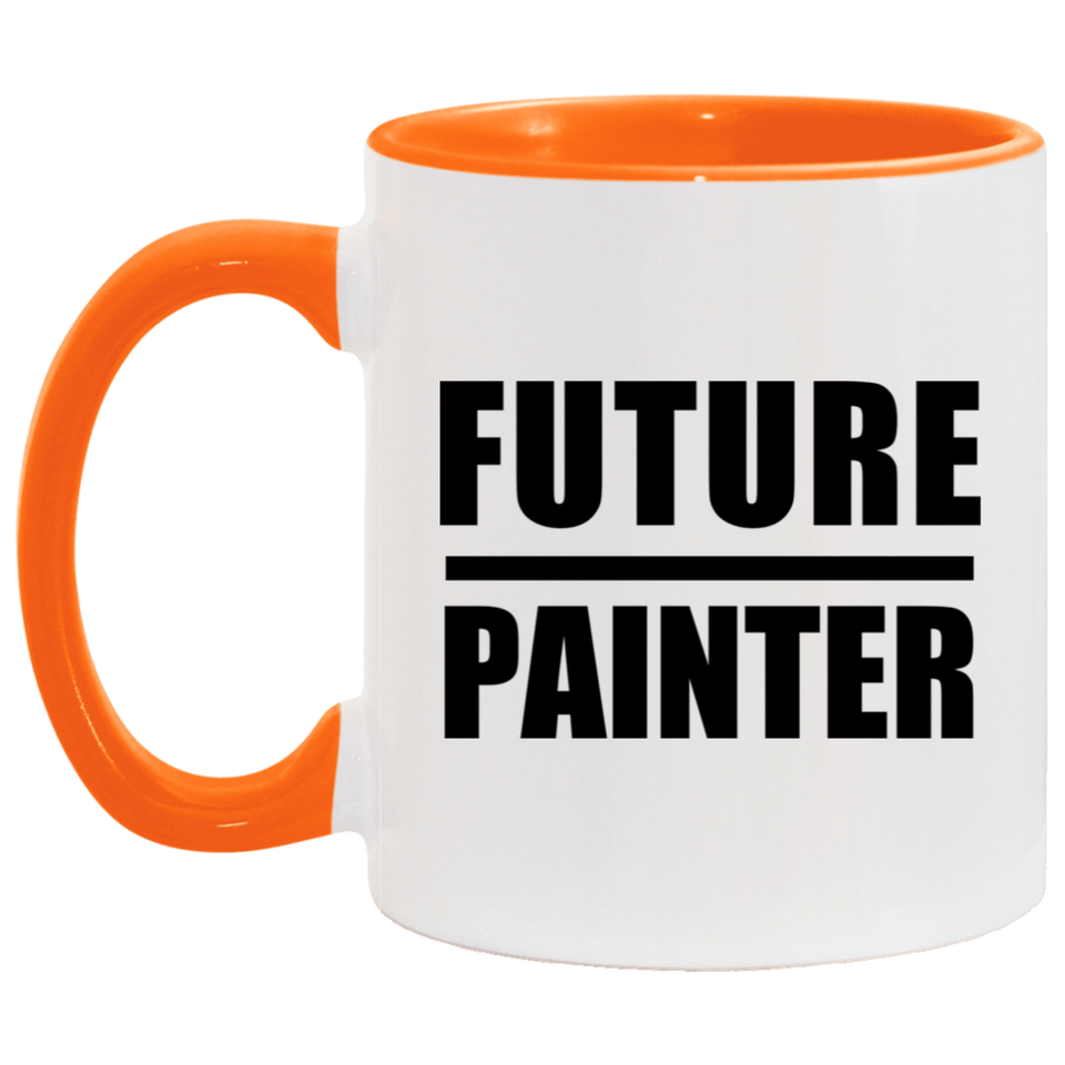 Future Painter - 11oz Accent Mug Orange