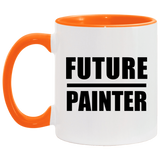 Future Painter - 11oz Accent Mug Orange