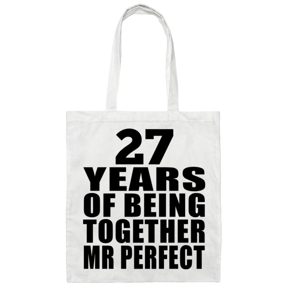 27th Anniversary 27 Years Of Being Mr Perfect - Tote Bag White