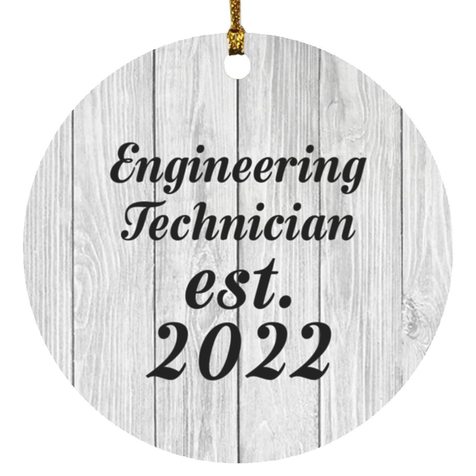 Engineering Technician Established Est. 2022 - Circle Ornament F