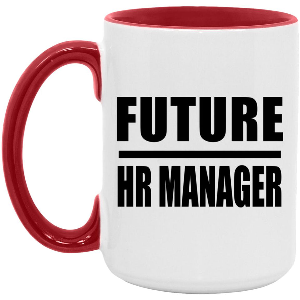 Future HR Manager - 15oz Accent Mug Red