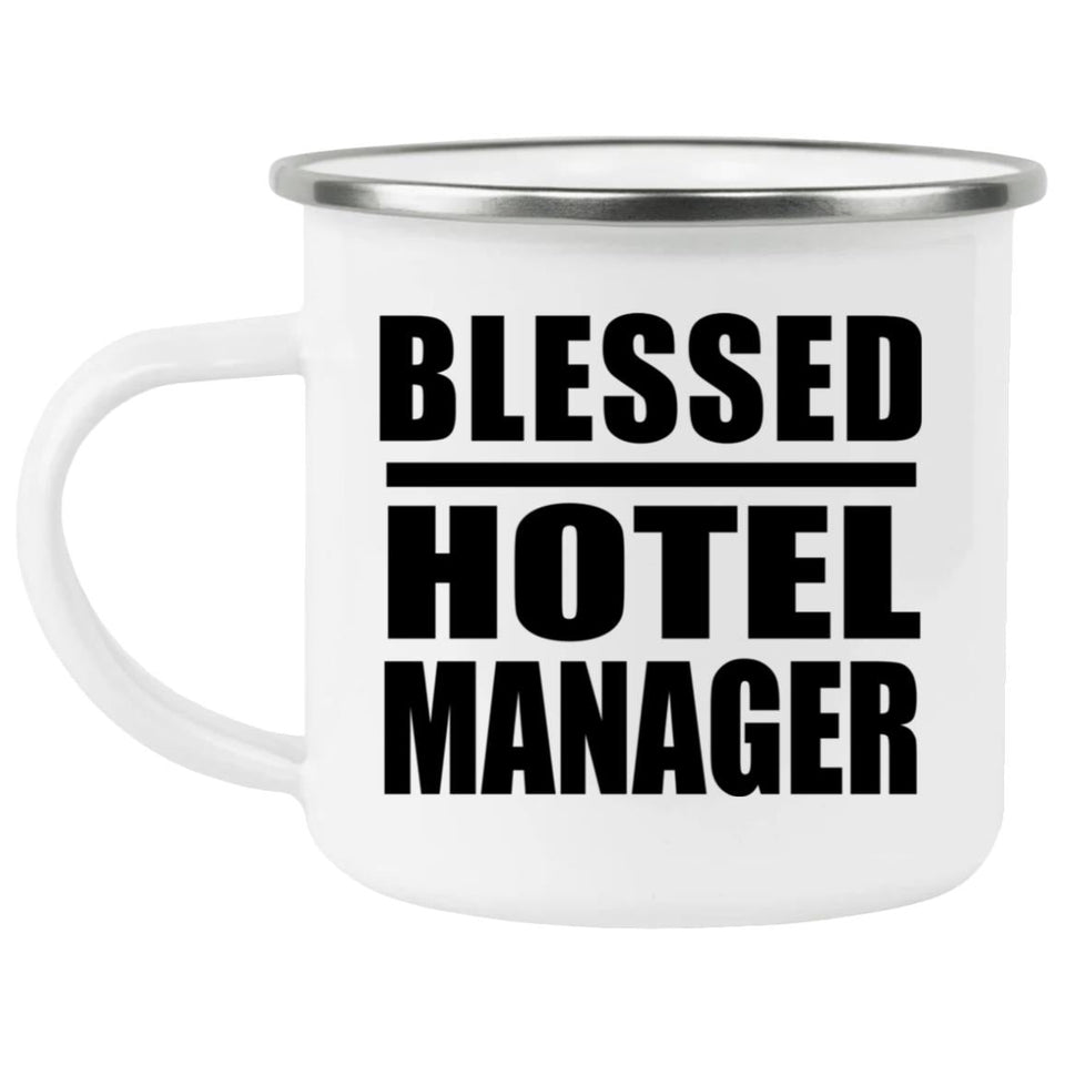 Blessed Hotel Manager - 12oz Camping Mug