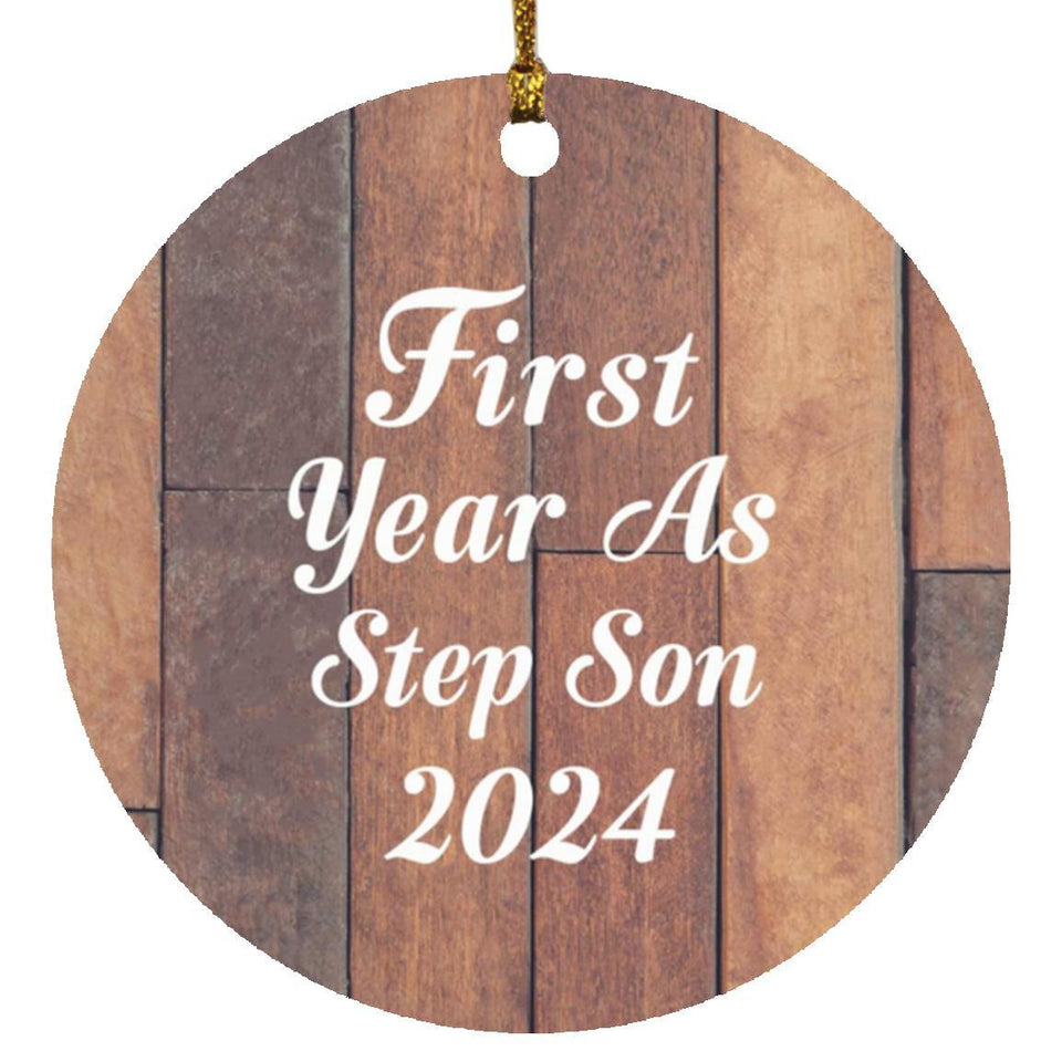 First Year As Step Son 2024 - Circle Ornament E