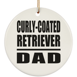 Curly-Coated Retriever Dad - Circle Ornament