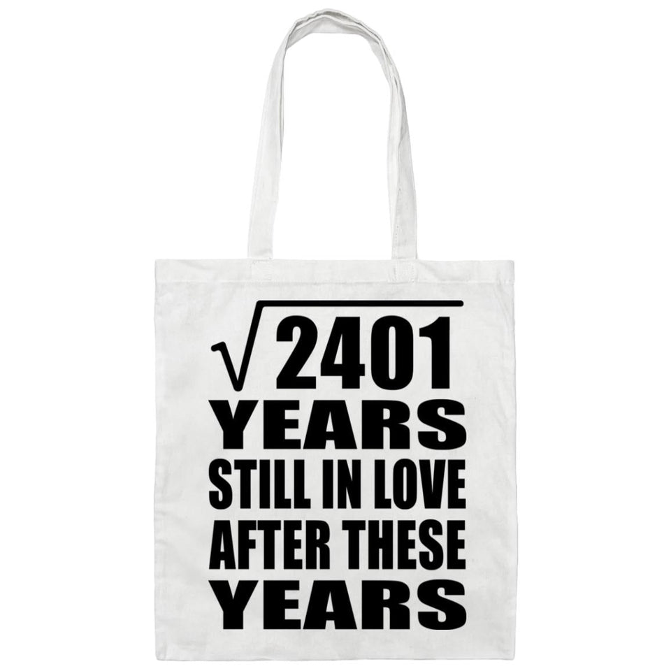 49th Anniversary Square Root of 2401 Years Still In Love - Tote Bag White