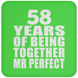 58th Anniversary 58 Years Of Being Mr Perfect - Drink Coaster
