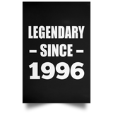 28th Birthday Legendary Since 1996 - Poster Portrait