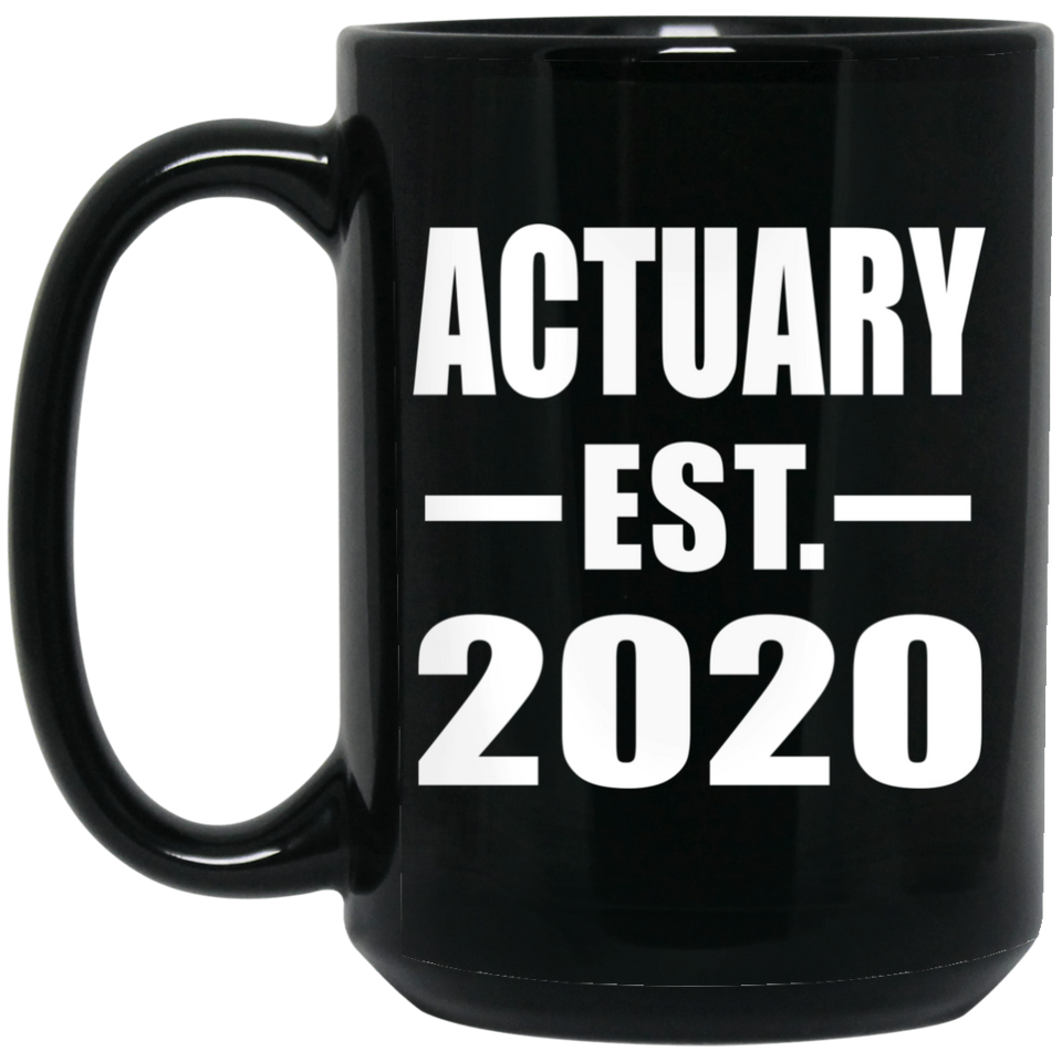 Actuary Established EST. 2020 - 15oz Coffee Mug Black