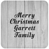 Merry Christmas Garrett Family - Drink Coaster F