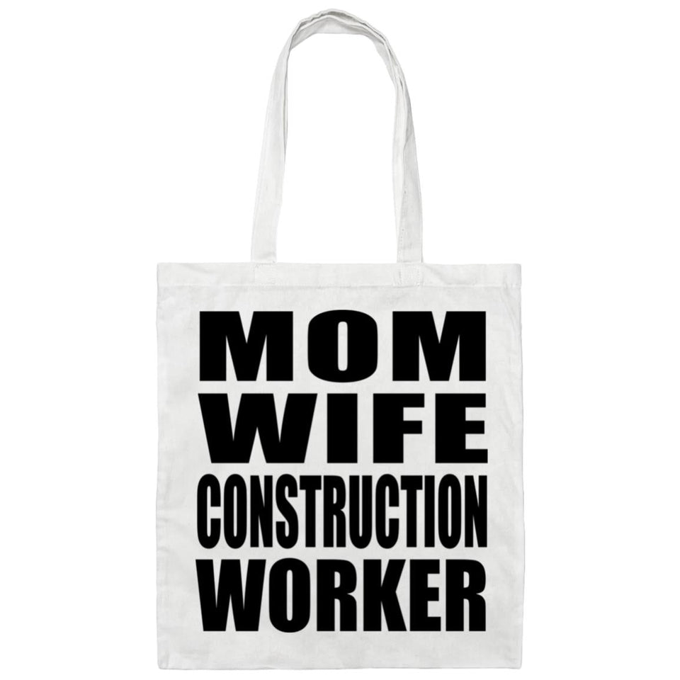 Mom Wife Construction Worker - Tote Bag White