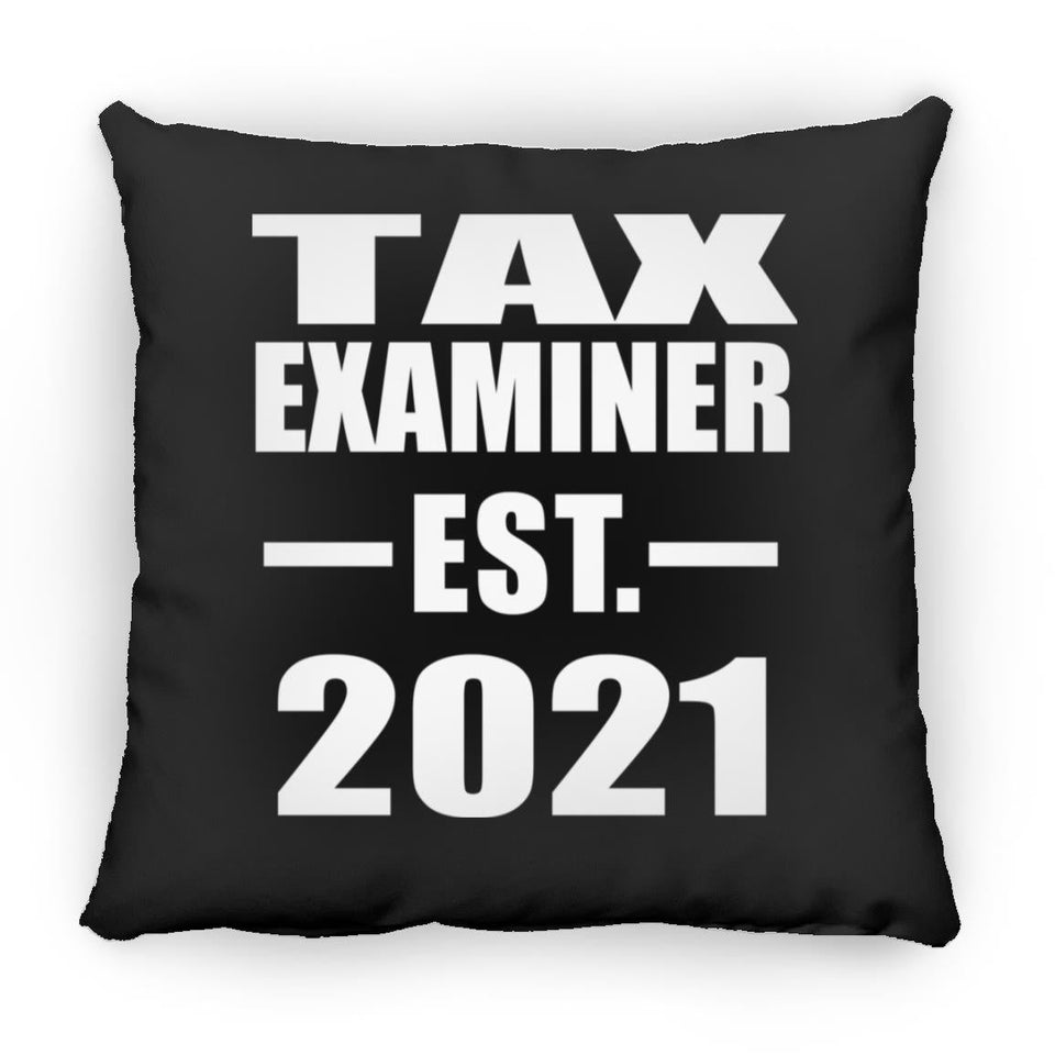Tax Examiner Established EST. 2021 - Throw Pillow Black