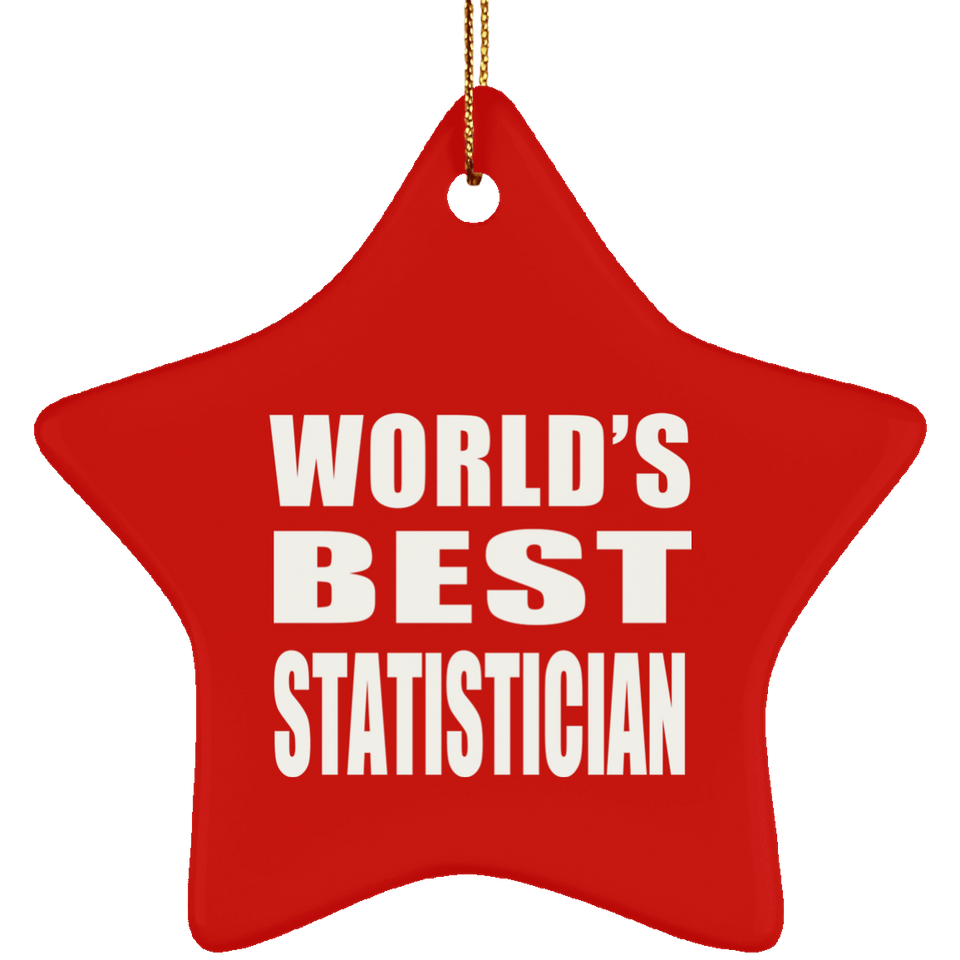 World's Best Statistician - Star Ornament