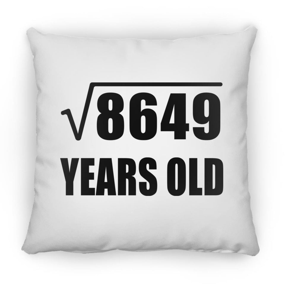 93rd Birthday Square Root of 8649 Years Old - Throw Pillow