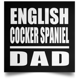 English Cocker Spaniel Dad - Poster Square