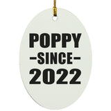 Poppy Since 2022 - Oval Ornament