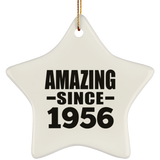 68th Birthday Amazing Since 1956 - Star Ornament