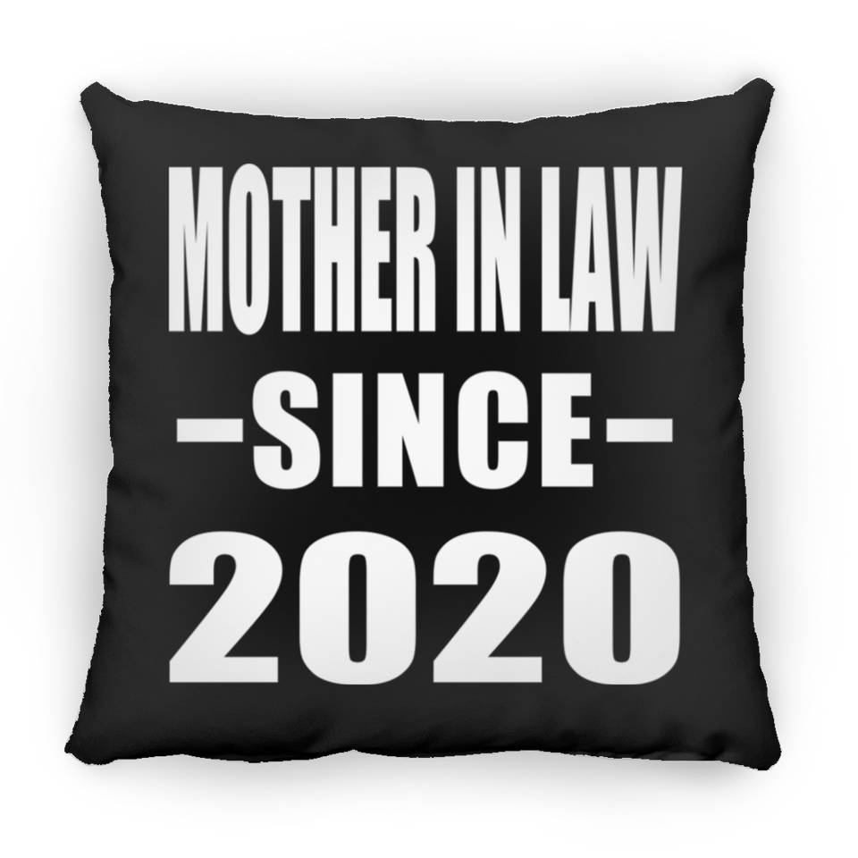 Mother In Law Since 2020 - Throw Pillow Black