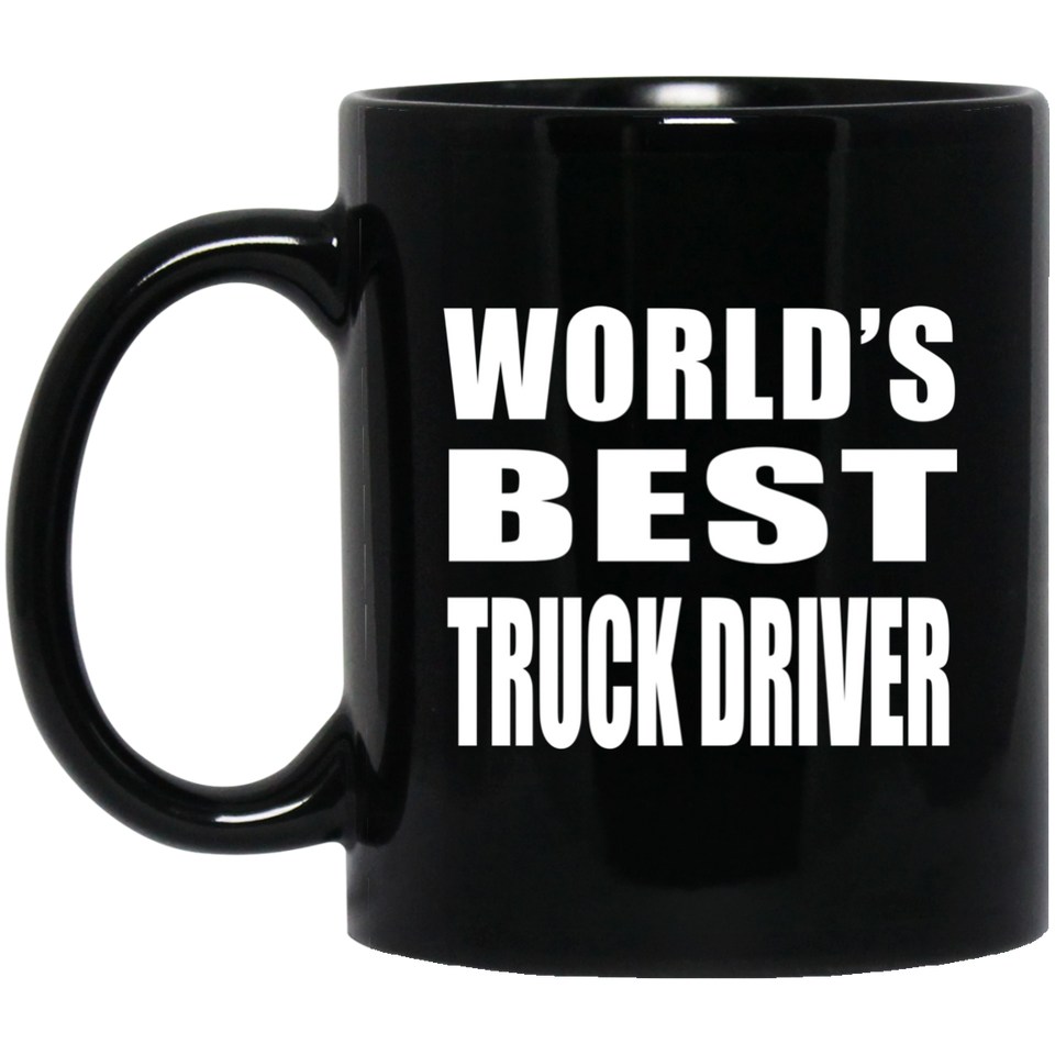 World's Best Truck Driver - 11 Oz Coffee Mug Black