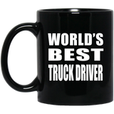 World's Best Truck Driver - 11 Oz Coffee Mug Black