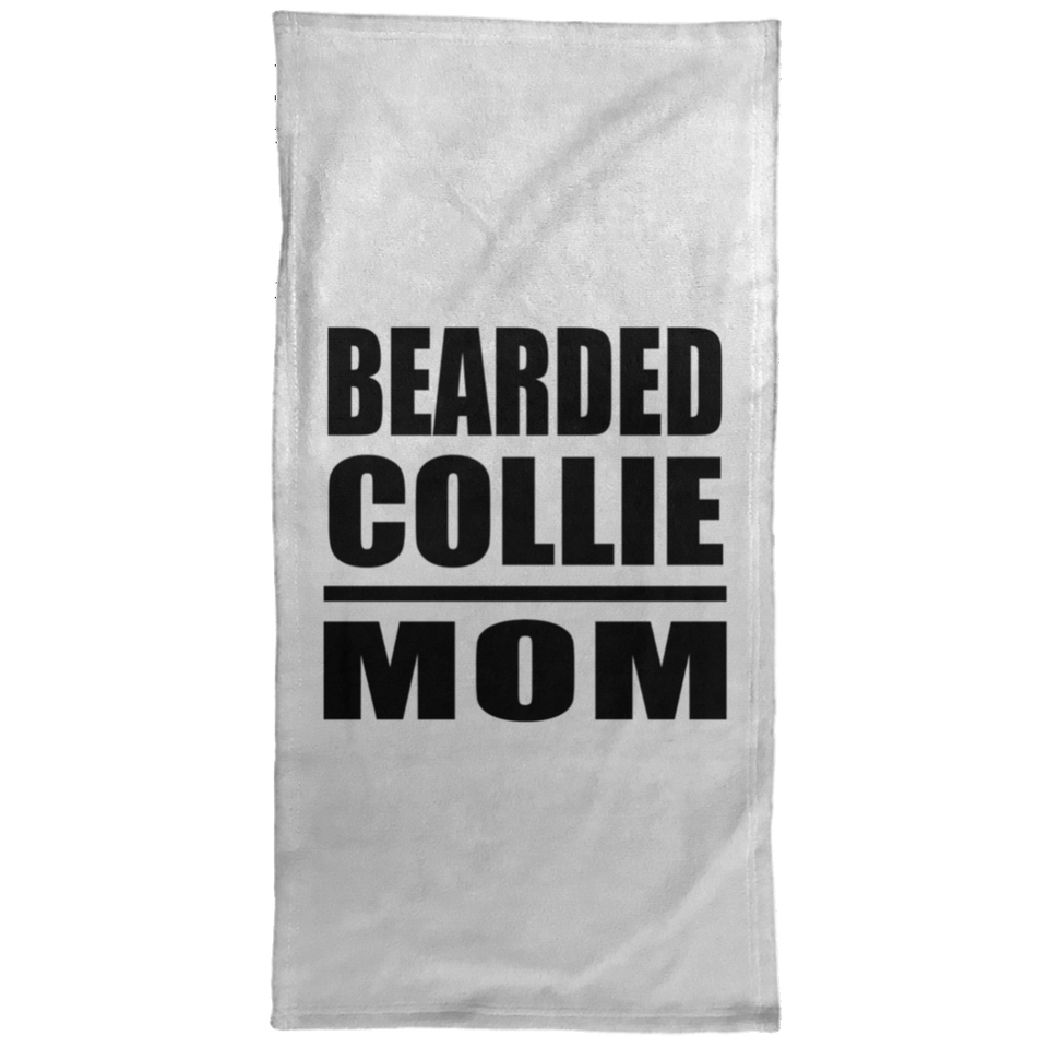 Bearded Collie Mom - Hand Towel