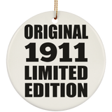 113th Birthday Original 1911 Limited Edition - Circle Ornament